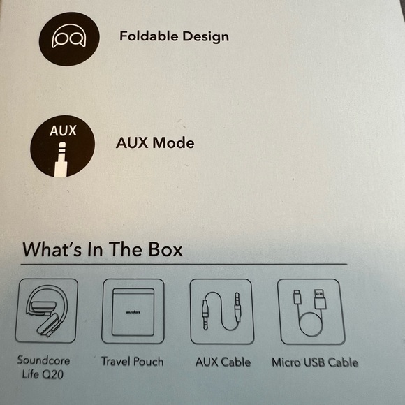 Soundcore Anker Life Q20 Hybrid Active Noise Cancelling Headphones - used once - Picture 3 of 8